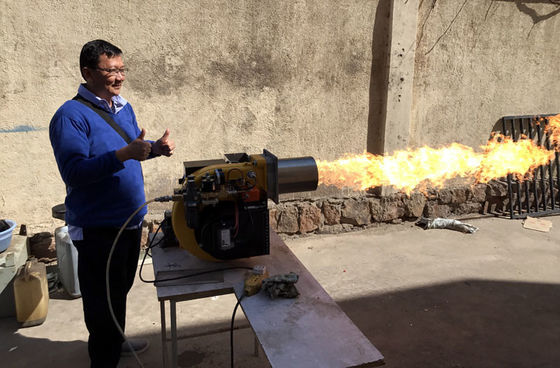 الصين فرن غاز 500 كيلوواط شعلة مزدوجة له ​​640 × 550 × 660 مم حجم المزود